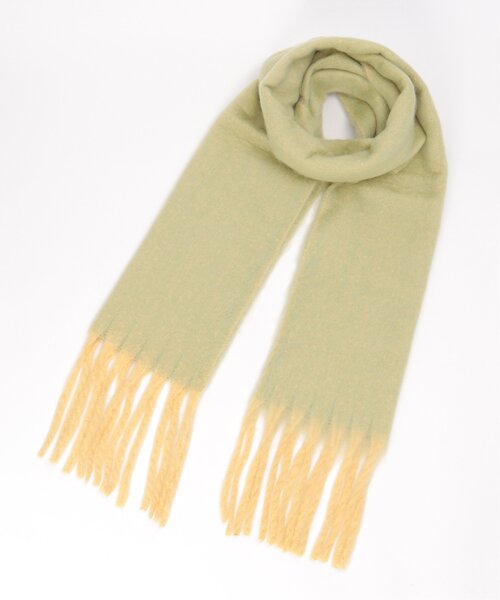 LBC（エルビーシー）の「バルキーミックスストール（ストール/ショール・レディース・イエロー系/オレンジ系/パープル系・FREE）」の4枚目の写真