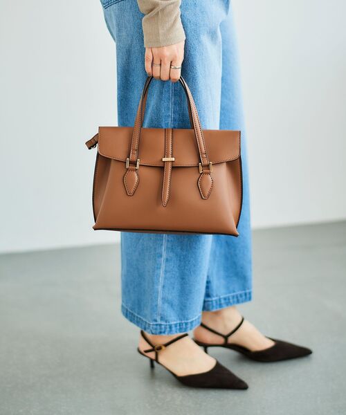 le.coeur blanc（ルクールブラン）の「ベルト付きショルダーBag（ショルダーバッグ・レディース・グレイッシュベージュ/ブラウン/ブラック・FREE）」の17枚目の写真