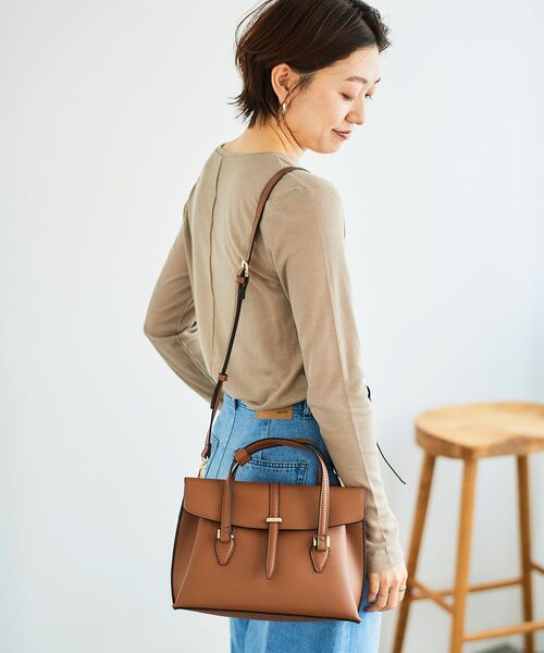 le.coeur blanc（ルクールブラン）の「ベルト付きショルダーBag（ショルダーバッグ・レディース・グレイッシュベージュ/ブラウン/ブラック・FREE）」の19枚目の写真