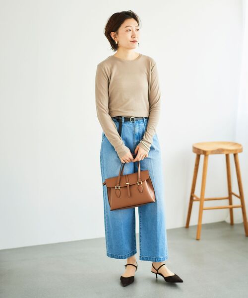 le.coeur blanc（ルクールブラン）の「ベルト付きショルダーBag（ショルダーバッグ・レディース・グレイッシュベージュ/ブラウン/ブラック・FREE）」の20枚目の写真