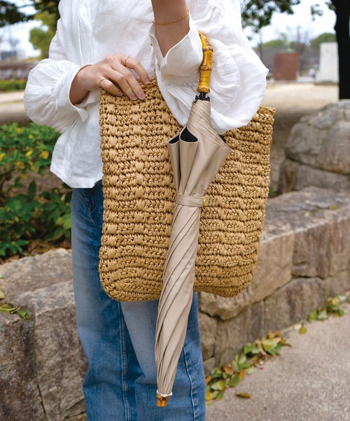 UVO（ウーボ）の「★完全遮光100% 最強の日傘「UVO（ウーボ）」 CALM 2段折りたたみ 無地 ミニ Wpc.（折りたたみ傘・レディース・ブラック/ライトブラウン/グレー/ブルー/グリーン/ピンク/ベージュ・FREE）」の4枚目の写真