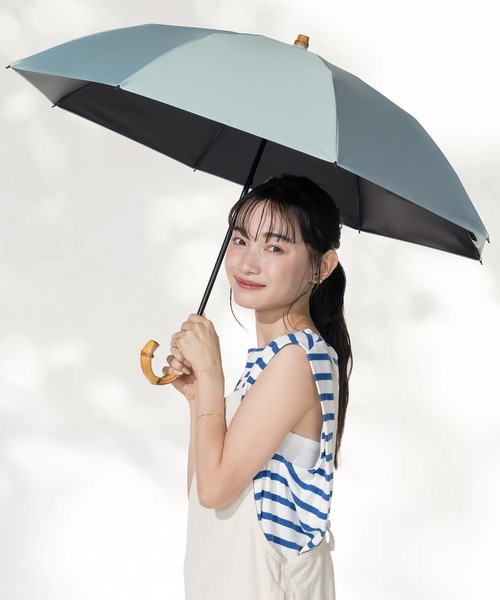 UVO（ウーボ）の「★完全遮光100% 最強の日傘「UVO（ウーボ）」 CALM 2段折りたたみ 無地 ミニ Wpc.（折りたたみ傘・レディース・ブラック/ライトブラウン/グレー/ブルー/グリーン/ピンク/ベージュ・FREE）」の11枚目の写真