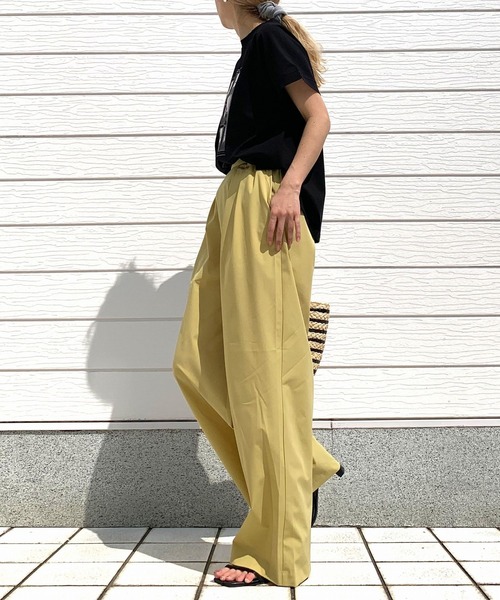 Q(キュー)の「COOLタッチワイドパンツ(その他パンツ・レディース・イエロー/グレー/ブラック・MEDIUM)」の13枚目の写真
