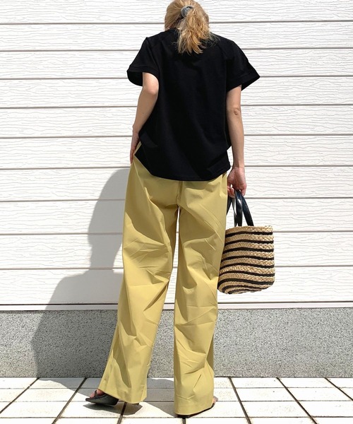 Q(キュー)の「COOLタッチワイドパンツ(その他パンツ・レディース・イエロー/グレー/ブラック・MEDIUM)」の14枚目の写真