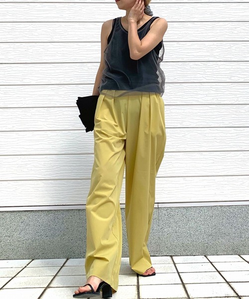 Q(キュー)の「COOLタッチワイドパンツ(その他パンツ・レディース・イエロー/グレー/ブラック・MEDIUM)」の15枚目の写真