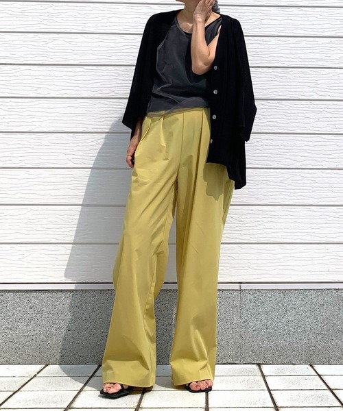 Q(キュー)の「COOLタッチワイドパンツ(その他パンツ・レディース・イエロー/グレー/ブラック・MEDIUM)」の16枚目の写真