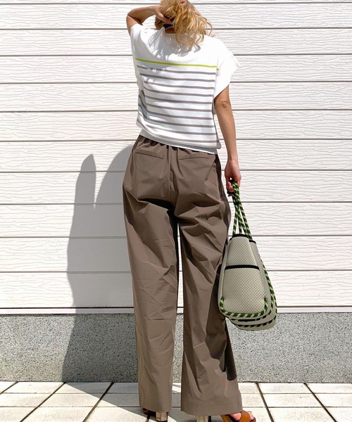 Q(キュー)の「COOLタッチワイドパンツ(その他パンツ・レディース・イエロー/グレー/ブラック・MEDIUM)」の10枚目の写真