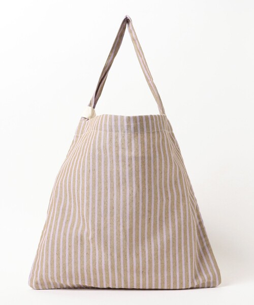 Ray BEAMS（レイビームス）の「【別注】beej / ストライプ トートバッグ（トートバッグ・レディース・ホワイト/ベージュ・ONE SIZE）」の11枚目の写真