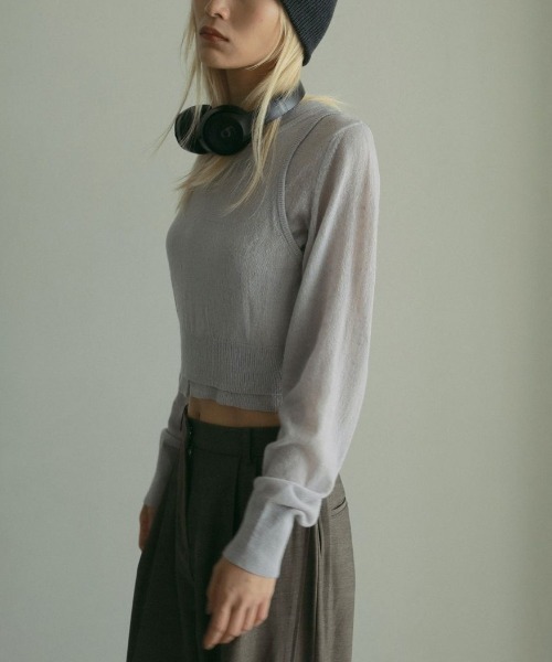 anuke Layered Mohair Knit レイヤードモヘアニット/62510509（ニット 
