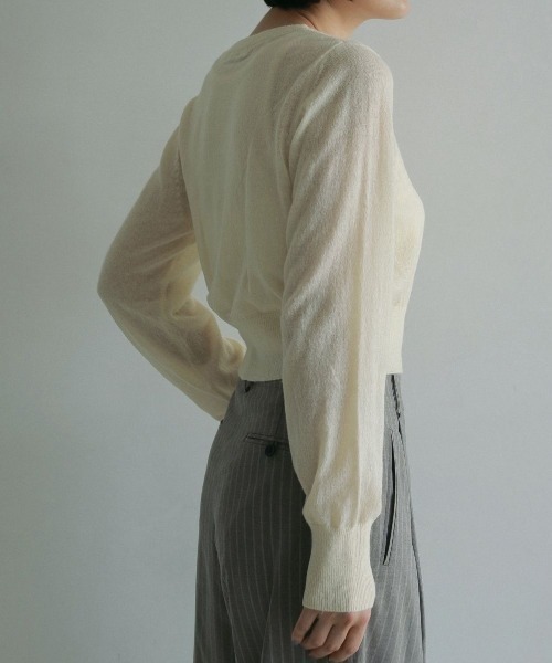 anuke（アンヌーク）の「anuke Layered Mohair Knit レイヤードモヘア