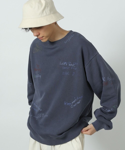 LAKOLE（ラコレ）の「トビガラスウェットプルオーバー / 291746（スウェット・メンズ・ネイビー/マスタード/ブラック・MEDIUM/LARGE）」の2枚目の写真