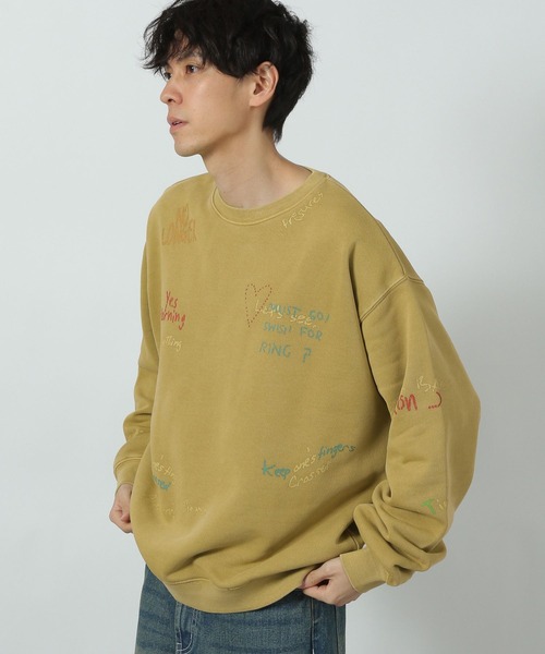 LAKOLE（ラコレ）の「トビガラスウェットプルオーバー / 291746（スウェット・メンズ・ネイビー/マスタード/ブラック・MEDIUM/LARGE）」の3枚目の写真