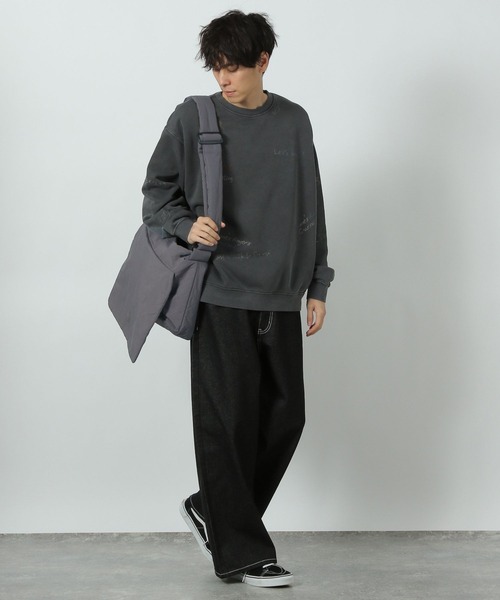 LAKOLE（ラコレ）の「トビガラスウェットプルオーバー / 291746（スウェット・メンズ・ネイビー/マスタード/ブラック・MEDIUM/LARGE）」の4枚目の写真