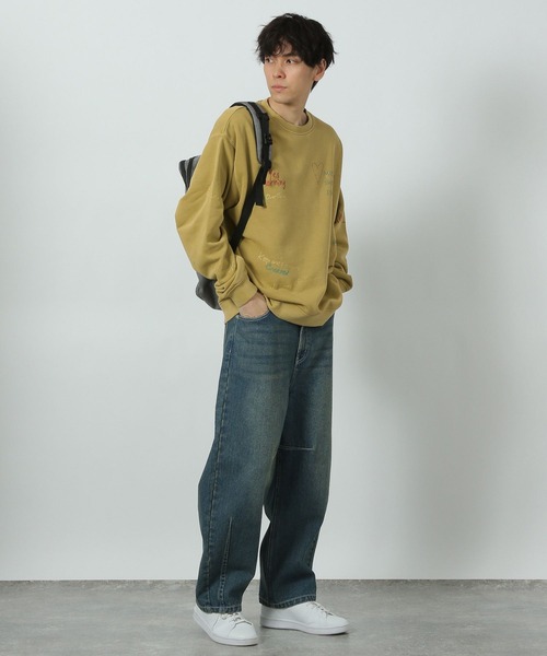 LAKOLE（ラコレ）の「トビガラスウェットプルオーバー / 291746（スウェット・メンズ・ネイビー/マスタード/ブラック・MEDIUM/LARGE）」の8枚目の写真