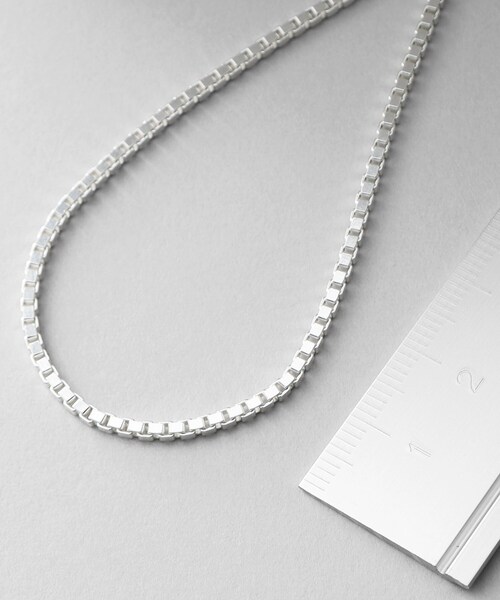 COCOSHNIK(ココシュニック)の「シルバー デザインチェーン ベネチアンブレスレットM(ブレスレット・レディース・クリア・17)」の6枚目の写真