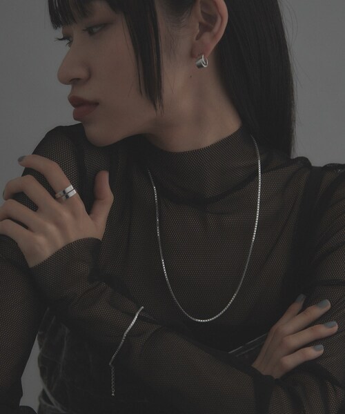 COCOSHNIK(ココシュニック)の「シルバー デザインチェーン ベネチアンブレスレットM(ブレスレット・レディース・クリア・17)」の8枚目の写真