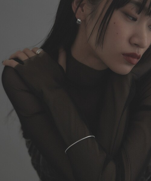 COCOSHNIK(ココシュニック)の「シルバー デザインチェーン ベネチアンブレスレットM(ブレスレット・レディース・クリア・17)」の10枚目の写真