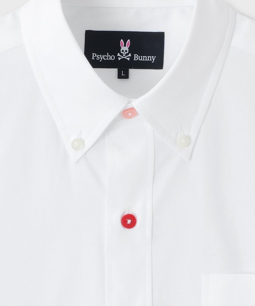 Psycho Bunny(サイコバニー)の「マルチカラーボタン ブロード シャツ(シャツ/ブラウス・メンズ・ホワイト/ライトピンク/ブラック・X-LARGE/LARGE/MEDIUM/SMALL)」の9枚目の写真