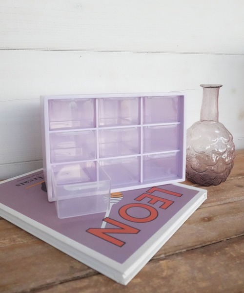 Port（ポート）の「【 Port / ポート 】 カラフル カラー ボックス ミニ引き出し #（収納グッズ・レディース・パープル/ホワイト/ライトグリーン/ライトピンク・FREE）」の3枚目の写真