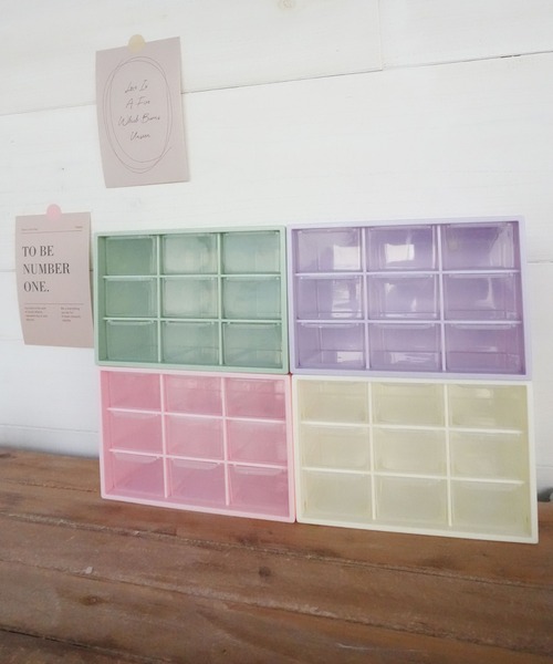 Port（ポート）の「【 Port / ポート 】 カラフル カラー ボックス ミニ引き出し #（収納グッズ・レディース・パープル/ホワイト/ライトグリーン/ライトピンク・FREE）」の14枚目の写真