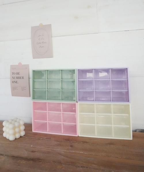 Port（ポート）の「【 Port / ポート 】 カラフル カラー ボックス ミニ引き出し #（収納グッズ・レディース・パープル/ホワイト/ライトグリーン/ライトピンク・FREE）」の15枚目の写真