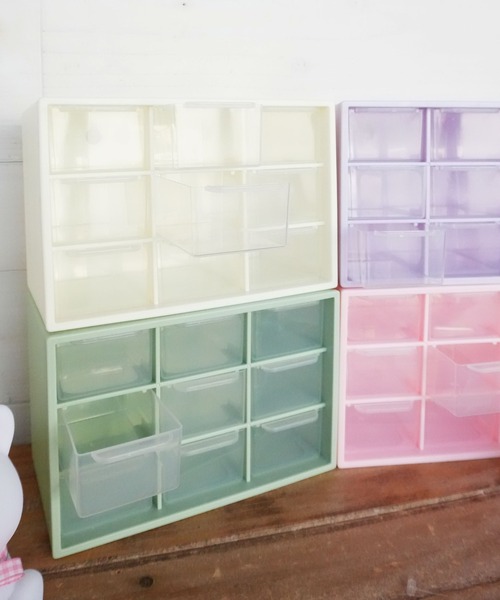 Port（ポート）の「【 Port / ポート 】 カラフル カラー ボックス ミニ引き出し #（収納グッズ・レディース・パープル/ホワイト/ライトグリーン/ライトピンク・FREE）」の16枚目の写真