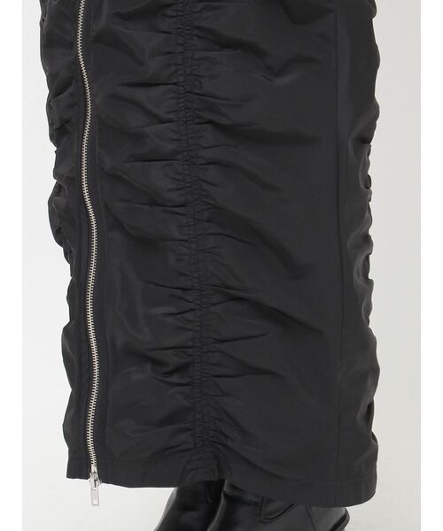 MURUA（ムルーア）の「ファスナースリットギャザースカート（スカート・レディース・ピンク/グレー/ブラック・1/2）」の6枚目の写真