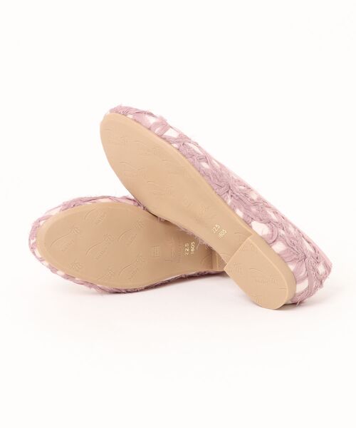 Launa lea(ラウナレア)の「【限定】フラワーシフォンラウンドトゥバレエシューズ(B1605A)(バレエシューズ・レディース・アイボリー/グレー/ピンク・22.5cm/23.0cm/23.5cm/24.0cm/24.5cm/22.0cm/25.0cm)」の5枚目の写真