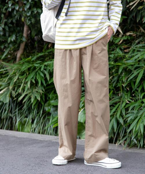 FORK&SPOON(フォークアンドスプーン)の「FORK&SPOON コットンナイロンパンツ(その他パンツ・レディース・アイボリー/ブラック/グリーン系その他・1/2)」の3枚目の写真