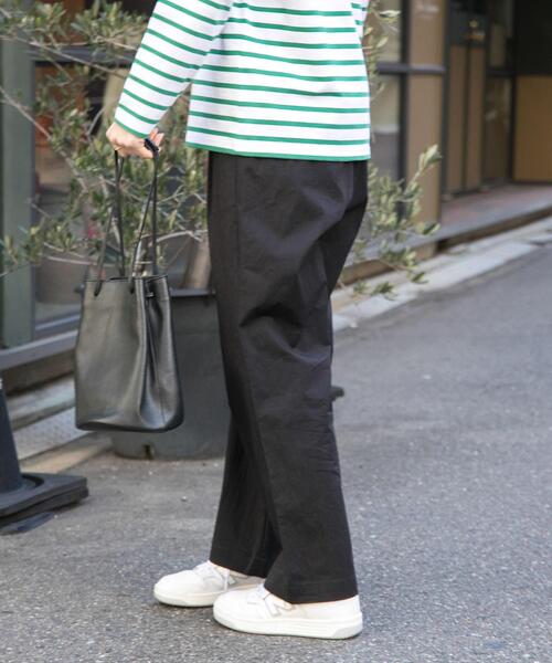 FORK&SPOON(フォークアンドスプーン)の「FORK&SPOON コットンナイロンパンツ(その他パンツ・レディース・アイボリー/ブラック/グリーン系その他・1/2)」の5枚目の写真