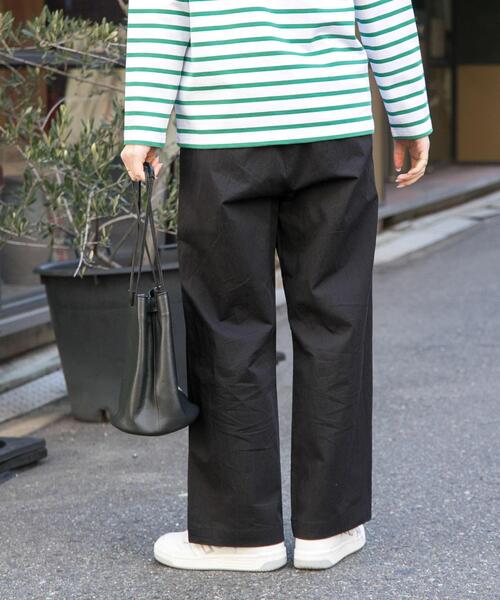 FORK&SPOON(フォークアンドスプーン)の「FORK&SPOON コットンナイロンパンツ(その他パンツ・レディース・アイボリー/ブラック/グリーン系その他・1/2)」の6枚目の写真