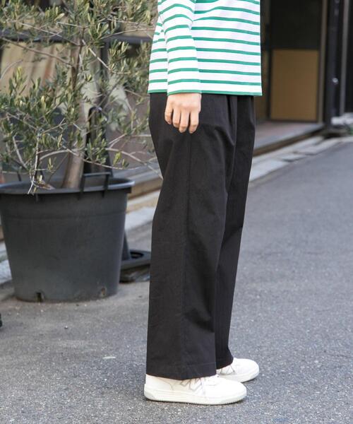 FORK&SPOON(フォークアンドスプーン)の「FORK&SPOON コットンナイロンパンツ(その他パンツ・レディース・アイボリー/ブラック/グリーン系その他・1/2)」の7枚目の写真