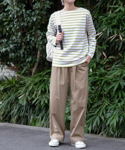 FORK&SPOON(フォークアンドスプーン)の「FORK&SPOON コットンナイロンパンツ(その他パンツ・レディース・アイボリー/ブラック/グリーン系その他・1/2)」の17枚目の写真