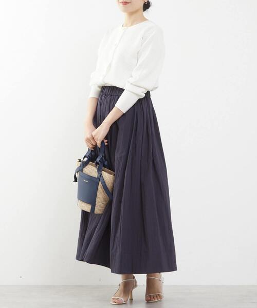 Tiara（ティアラ）の「ハニカムコンパクトカーディガン（カーディガン/ボレロ・レディース・ネイビー/ホワイト/レッド・FREE）」の4枚目の写真