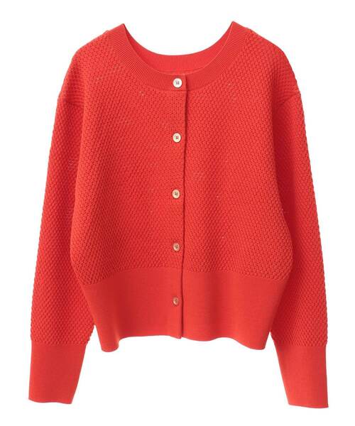 Tiara（ティアラ）の「ハニカムコンパクトカーディガン（カーディガン/ボレロ・レディース・ネイビー/ホワイト/レッド・FREE）」の11枚目の写真