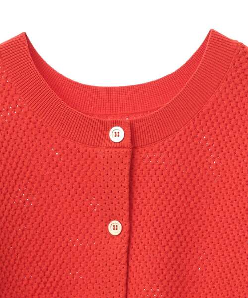 Tiara（ティアラ）の「ハニカムコンパクトカーディガン（カーディガン/ボレロ・レディース・ネイビー/ホワイト/レッド・FREE）」の13枚目の写真