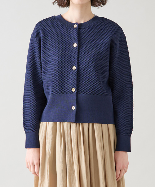 Tiara（ティアラ）の「ハニカムコンパクトカーディガン（カーディガン/ボレロ・レディース・ネイビー/ホワイト/レッド・FREE）」の22枚目の写真