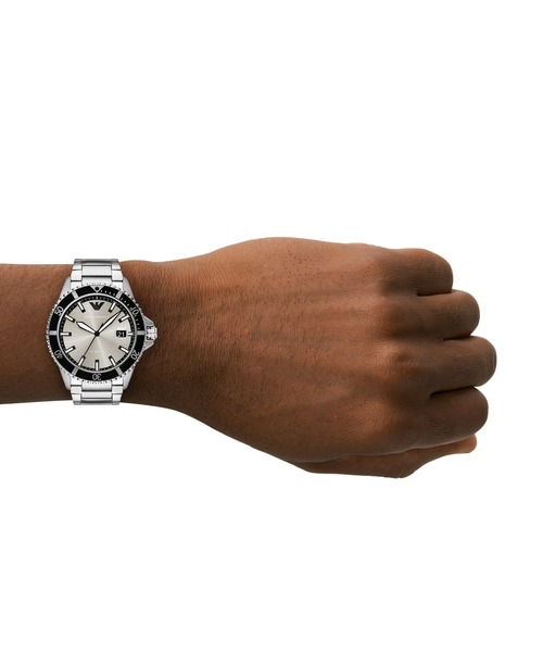 EMPORIO ARMANI（エンポリオアルマーニ）の「エンポリオ・アルマーニ 腕時計 メンズ アナログ ステンレス AR11683（アナログ腕時計・メンズ・シルバー・FREE）」の6枚目の写真