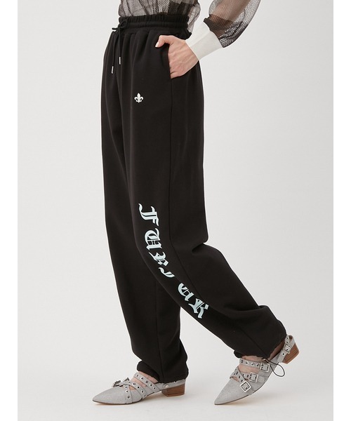 FURFUR（ファーファー）の「ロゴプリントスウェットパンツ（スウェットパンツ・レディース・ブラック/アイボリー/ピンク・FREE）」の6枚目の写真