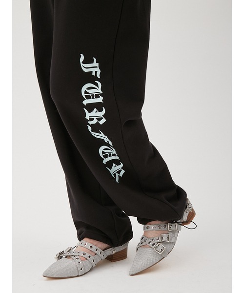 FURFUR（ファーファー）の「ロゴプリントスウェットパンツ（スウェットパンツ・レディース・ブラック/アイボリー/ピンク・FREE）」の10枚目の写真