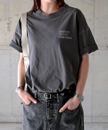 エンブロイダリーロゴＴシャツ　カシミヤ　BARRIE エンブロイダリー」に該当するTシャツ/カットソーファッション