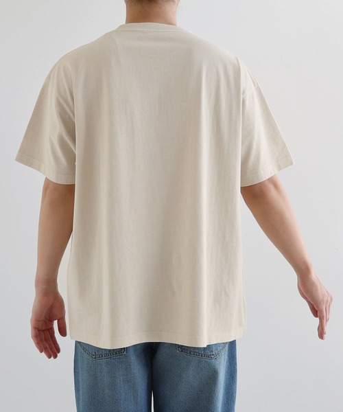 ANME(アンメ)の「ピグメント加工ANMEエンブロイダリーロゴ半袖Tシャツ(Tシャツ/カットソー・レディース・ベージュ/ネイビー/オフホワイト/ブラック・M/L/XL/XXL)」の13枚目の写真