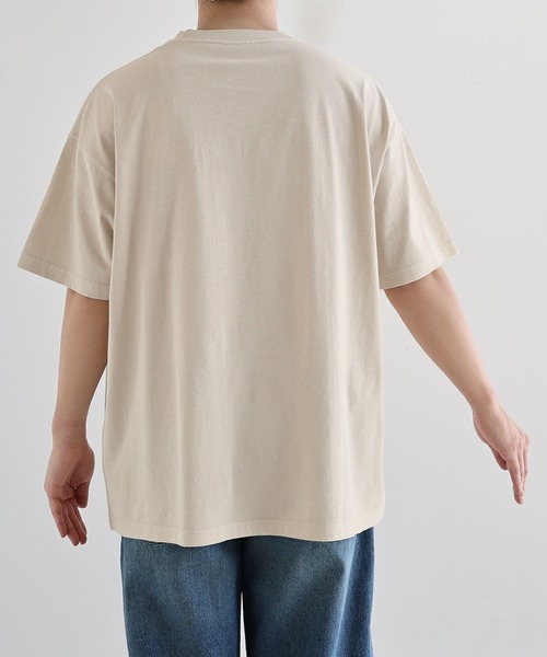ANME(アンメ)の「ピグメント加工ANMEエンブロイダリーロゴ半袖Tシャツ(Tシャツ/カットソー・レディース・ベージュ/ネイビー/オフホワイト/ブラック・M/L/XL/XXL)」の16枚目の写真