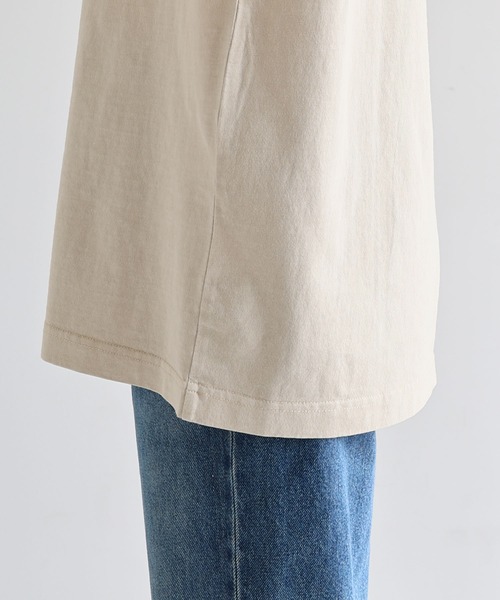 ANME(アンメ)の「ピグメント加工ANMEエンブロイダリーロゴ半袖Tシャツ(Tシャツ/カットソー・レディース・ベージュ/ネイビー/オフホワイト/ブラック・M/L/XL/XXL)」の21枚目の写真