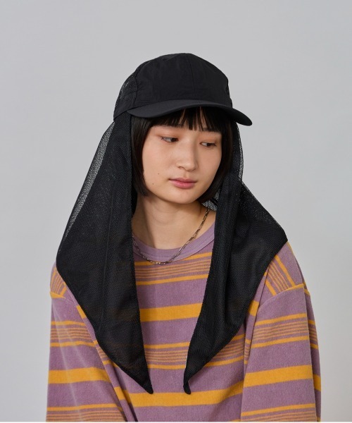 OVERRIDE(オーバーライド)の「OVERRIDE BREATHABLE REC SCARF CAP SG / オーバーライド(キャップ・レディース・ブラック/ライトグレー・58cm)」の4枚目の写真