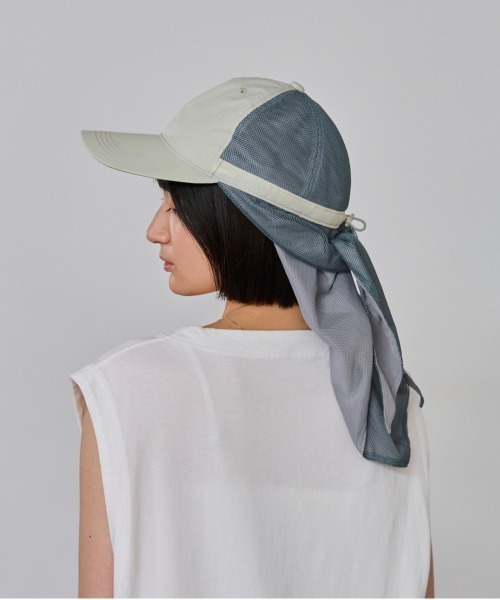 OVERRIDE(オーバーライド)の「OVERRIDE BREATHABLE REC SCARF CAP SG / オーバーライド(キャップ・レディース・ブラック/ライトグレー・58cm)」の12枚目の写真