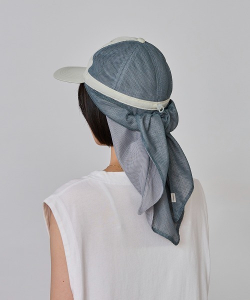 OVERRIDE(オーバーライド)の「OVERRIDE BREATHABLE REC SCARF CAP SG / オーバーライド(キャップ・レディース・ブラック/ライトグレー・58cm)」の14枚目の写真