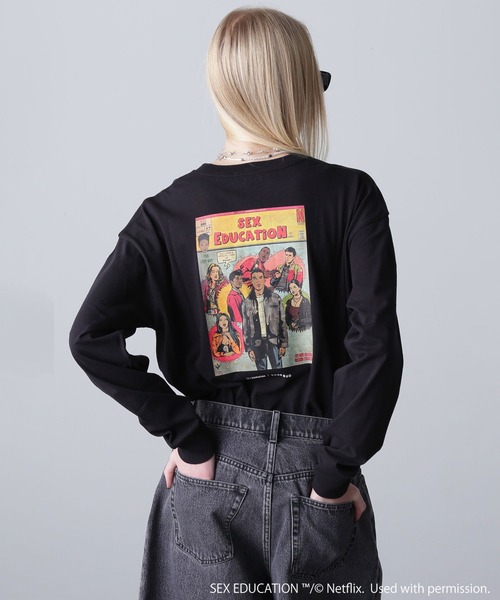 tシャツ Netflix Series ‘SEX EDUCATION’ × ROSE BUD/AMERICAN COMIC TEE レディース ROSE BUD tシャツ Netflix Series 'SEX EDUCATION' × BUD