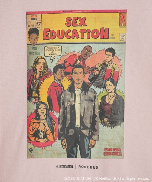 ROSE BUD(ローズバッド)の「Netflix Series ‘SEX EDUCATION’ × ROSE BUD/AMERICAN COMIC TEE(Tシャツ/カットソー・レディース・ピンク/ホワイト/ブラック・ONE SIZE)」の14枚目の写真