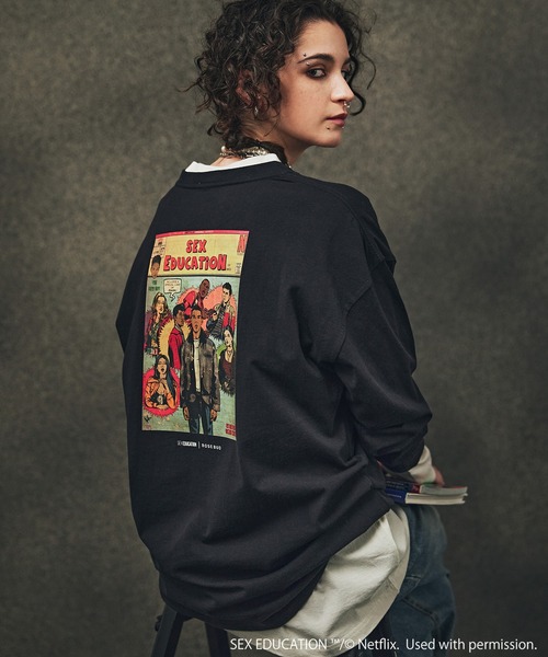 tシャツ Netflix Series ‘SEX EDUCATION’ × ROSE BUD/AMERICAN COMIC TEE レディース Netflix Series 'SEX EDUCATION' × ROSE BUD/AMERICAN COMIC TEE